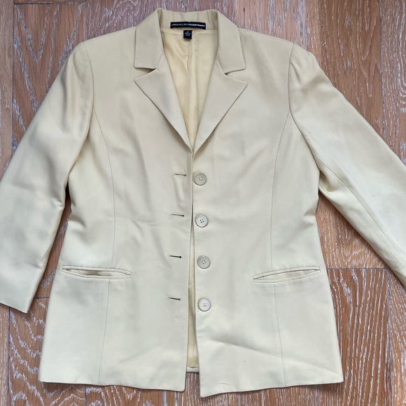 ELLEN TRACY Spring Yellow Blazer - Picture 2 of 9